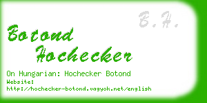 botond hochecker business card